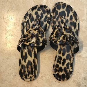 Tory Burch Leopard Miller Sandals